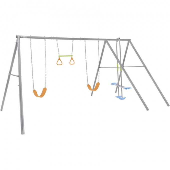 Качели детские INTEX "ЧЕТЫРЕ КАЧЕЛИ" 467х254х211см от 3 до 10 лет 44131
