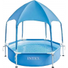 Каркасный бассейн INTEX CANOPY METAL FRAME 183х38см с навесом 700л 28209