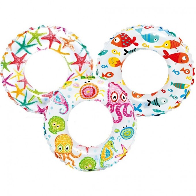 Круг для плавания INTEX «ЗВЕЗДЫ» 61см, от 6-10 лет микс 59241