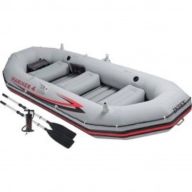 Лодка INTEX MARINER 4 68376, 4-местная, 328 х 145 х 48 см, алюминиевые весла, ручной насос, до 400 кг Лодка INTEX MARINER 4 68376, 4-местная, 328 х 145 х 48 см, алюминиевые весла, ручной насос, до 400 кг