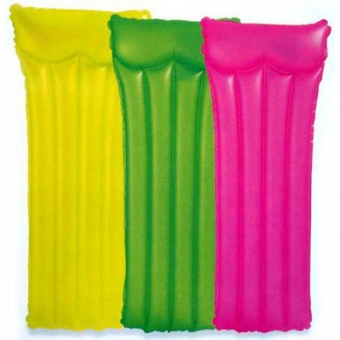 Матрас пляжный INTEX НЕОН , 183х76 см, цвета микс оранжевый 59717NP