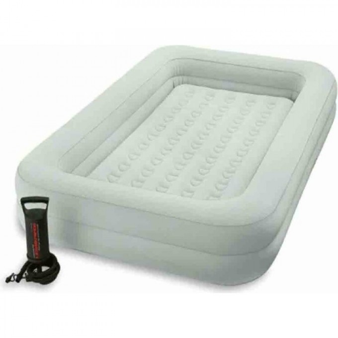 Надувная кровать 2 в 1 INTEX , 107x168x25 (ручной насос в комплекте), от 3-8 лет 66810