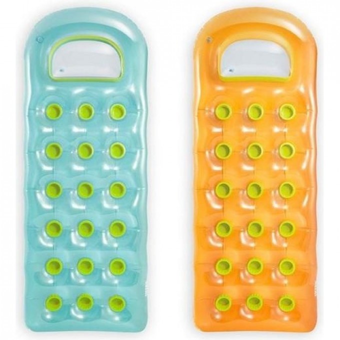 Надувной матрас для плавания INTEX 188х71см с окном до 100кг, от 14 лет 2 цвета 59895